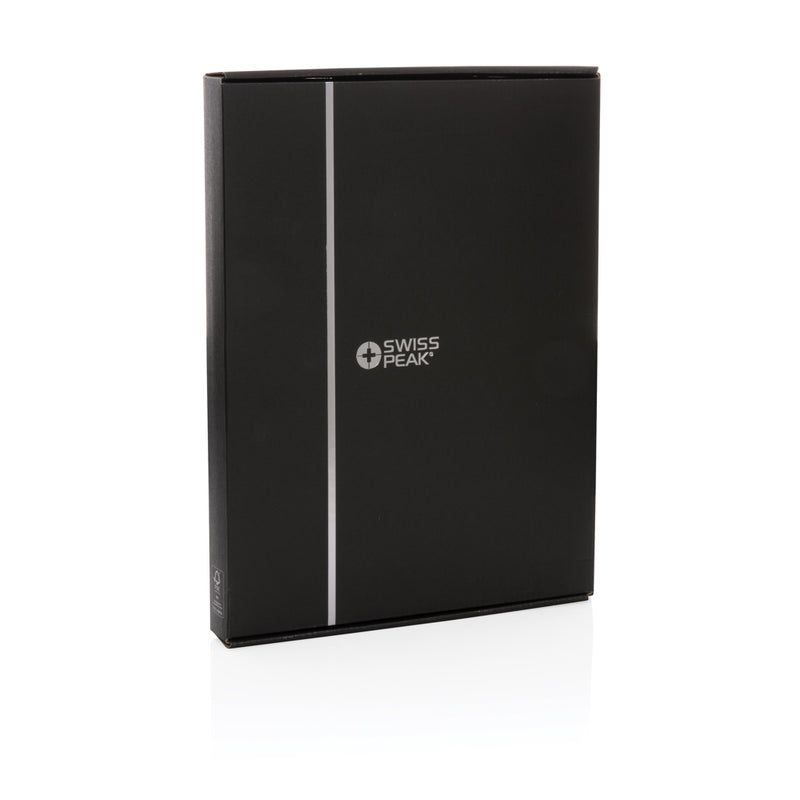 Load image into Gallery viewer, Swiss Peak Heritage RCS rPU A4 portfolio with zipper - Custom Wood Designs