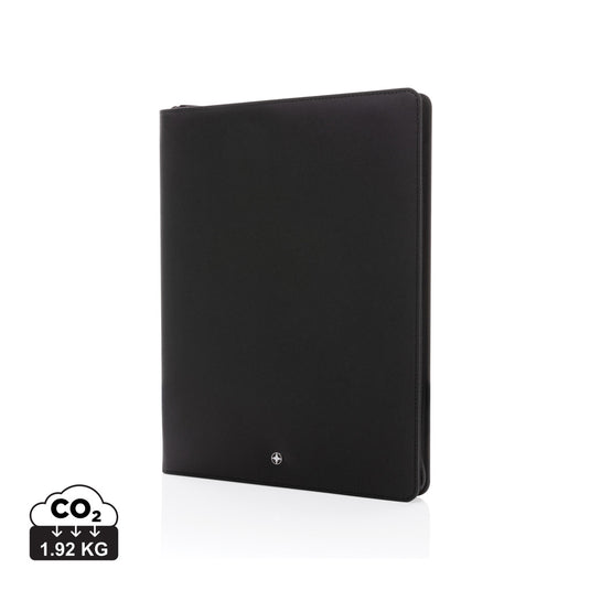 Swiss Peak Heritage RCS rPU A4 portfolio with zipper - Custom Wood Designs