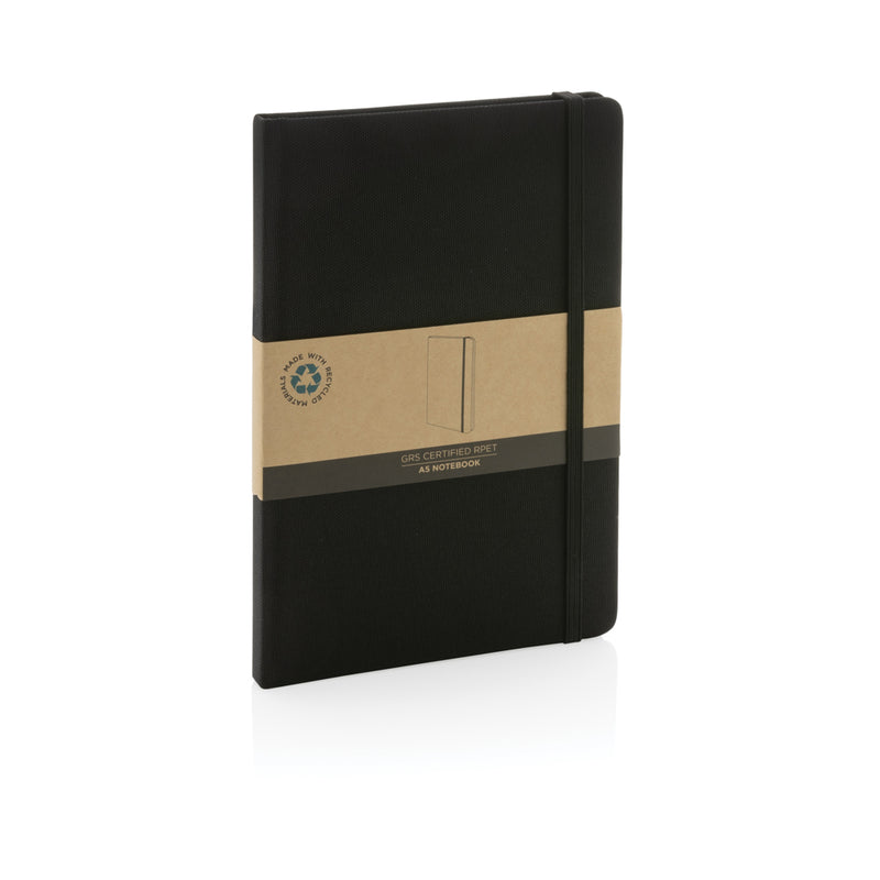 Load image into Gallery viewer, XD Collection GRS certified RPET A5 notebook with durable cover and spiral binding, ideal for note-taking and organization.