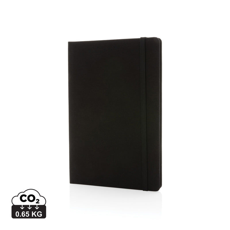 Load image into Gallery viewer, XD Collection GRS certified RPET A5 notebook with a durable cover and spiral binding, ideal for note-taking and organization.