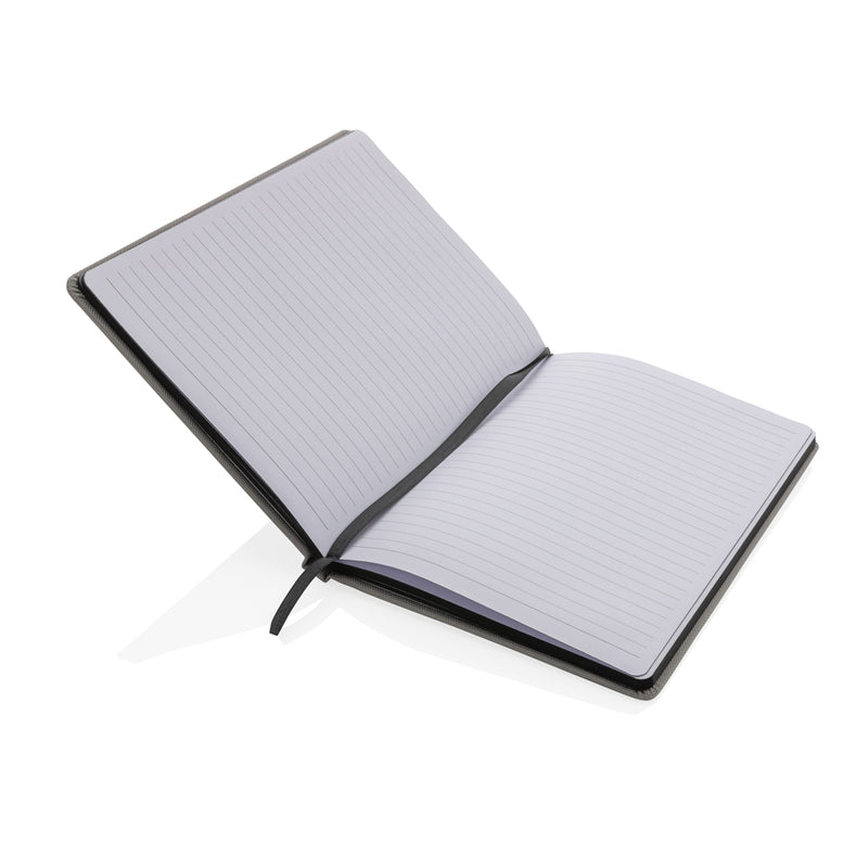 Load image into Gallery viewer, XD Collection GRS certified RPET A5 notebook with durable cover and eco-friendly design, ideal for note-taking and organization.
