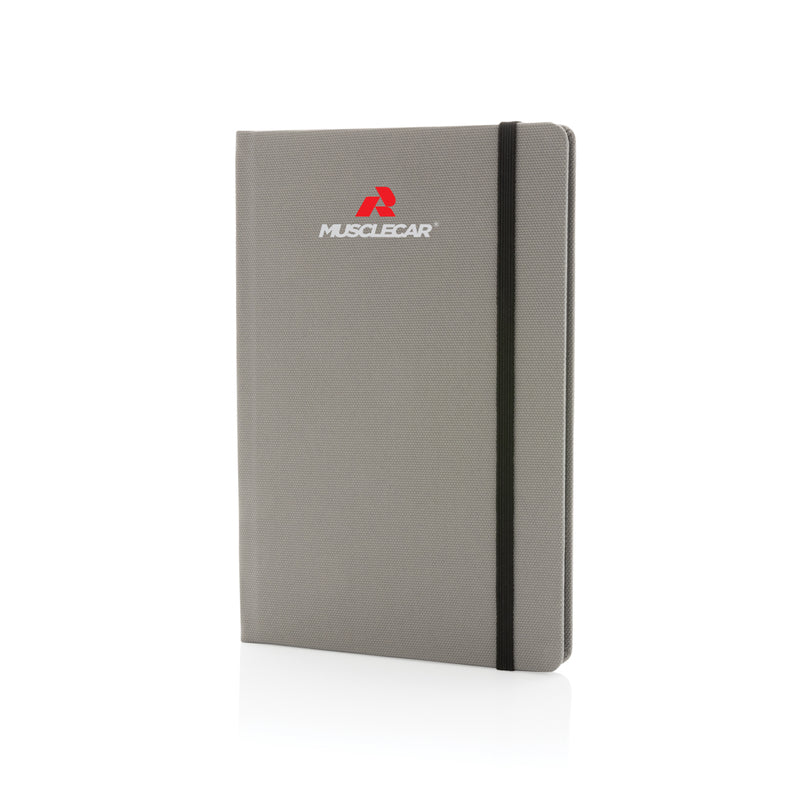 Load image into Gallery viewer, XD Collection GRS certified RPET A5 notebook with durable cover and lined pages, ideal for note-taking and organization.