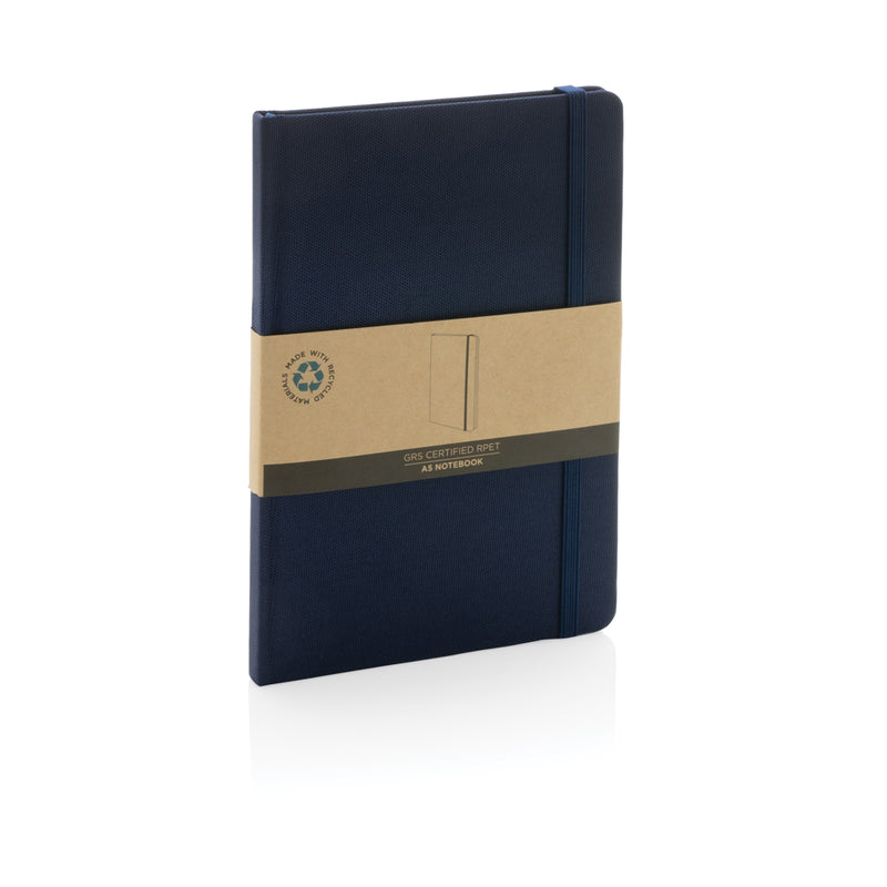 Load image into Gallery viewer, XD Collection GRS certified RPET A5 notebook with durable cover and eco-friendly design, ideal for note-taking and journaling.