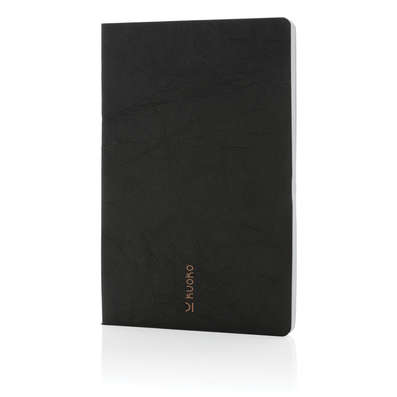 Load image into Gallery viewer, Salton A5 GRS certified recycled paper notebook from XD Collection with a hardcover and lined pages, suitable for notes and journaling.