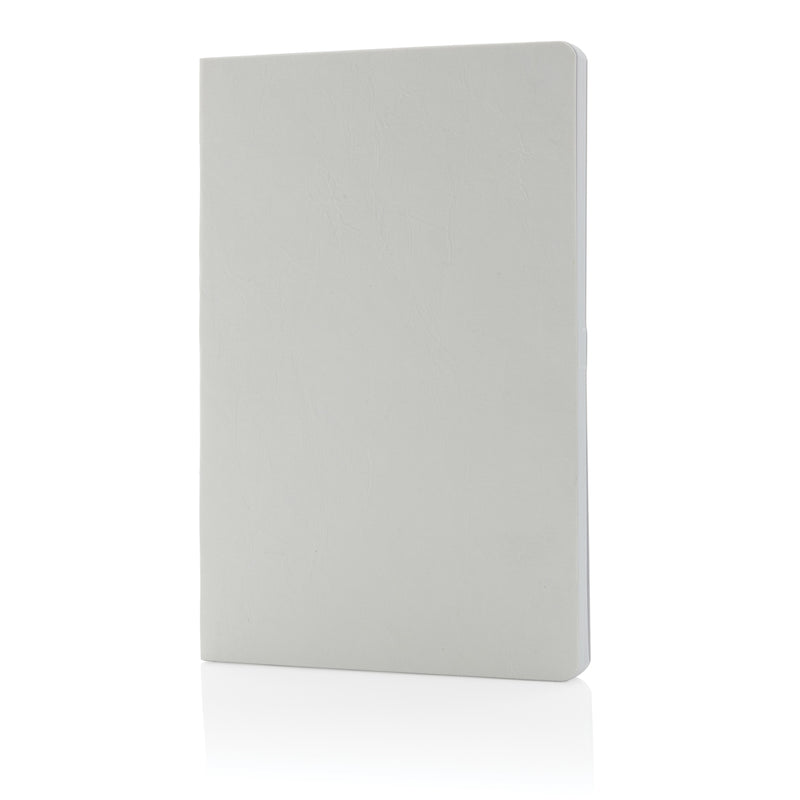 Load image into Gallery viewer, Salton A5 GRS certified recycled paper notebook from XD Collection, with a sleek cover and lined pages for note-taking.
