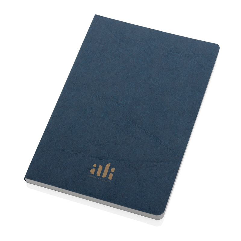 Load image into Gallery viewer, Recycled paper notebook from XD Collection's Salton A5 GRS certified portfolio and notebook series featuring eco-friendly design.