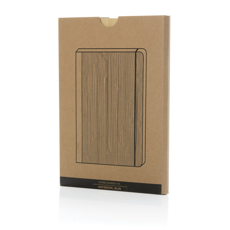 Load image into Gallery viewer, Scribe bamboo A5 Notebook - Custom Wood Designs