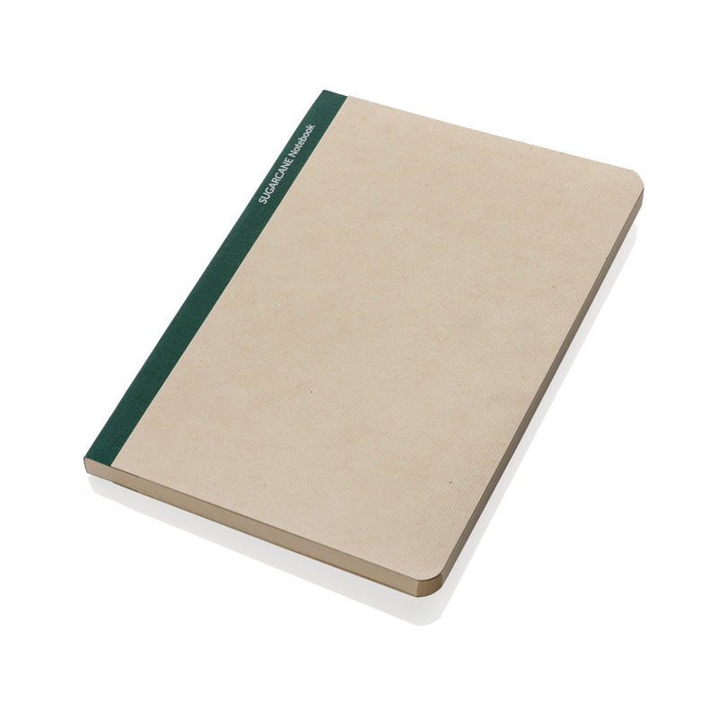 Load image into Gallery viewer, A5 notebook from XD Collection with sugarcane paper cover, featuring a stylish portfolio design and a spiral binding.