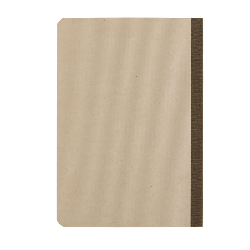 Load image into Gallery viewer, A5 notebook with Stylo Sugarcane paper cover from XD Collection, featuring a natural, textured surface and compact design.