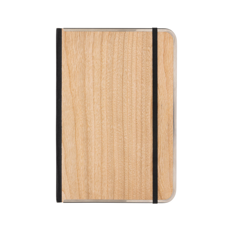 Load image into Gallery viewer, XD Collection Treeline A5 wooden cover deluxe notebook with natural wood finish and sturdy binding, suitable for writing and note-taking.