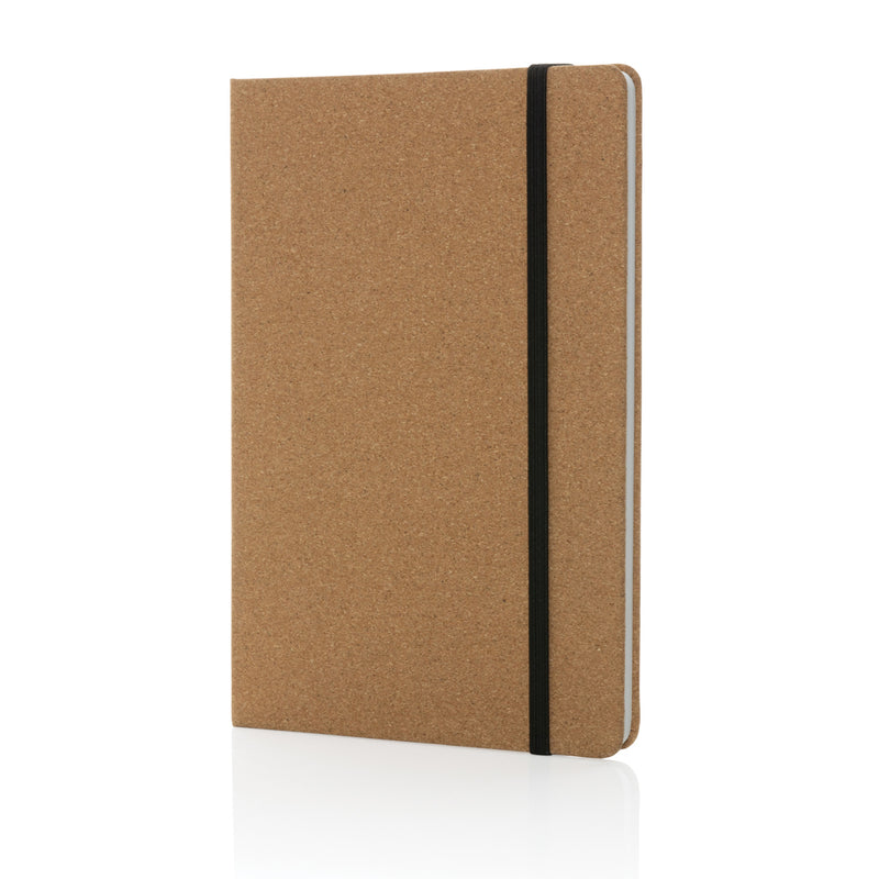Load image into Gallery viewer, Stoneleaf A5 cork and stonepaper notebook by XD Collection, showing its textured cork cover and compact size.