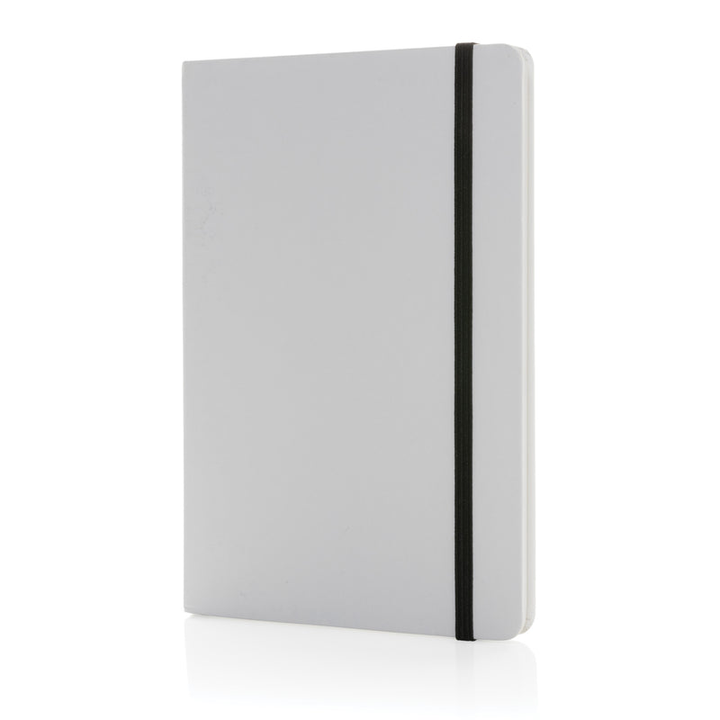 Load image into Gallery viewer, Craftstone A5 recycled kraft and stonepaper notebook by XD Collection, showing the textured kraft cover and eco-friendly design.