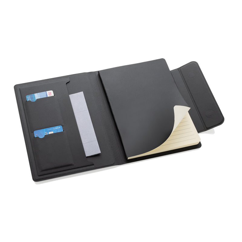 Load image into Gallery viewer, Stuart RCS certified RPU magnetic A5 portfolio - Custom Wood Designs