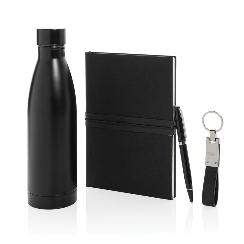 Load image into Gallery viewer, Swiss Peak RCS deluxe business gift set w/ water bottle-Portfolios & Notebooks