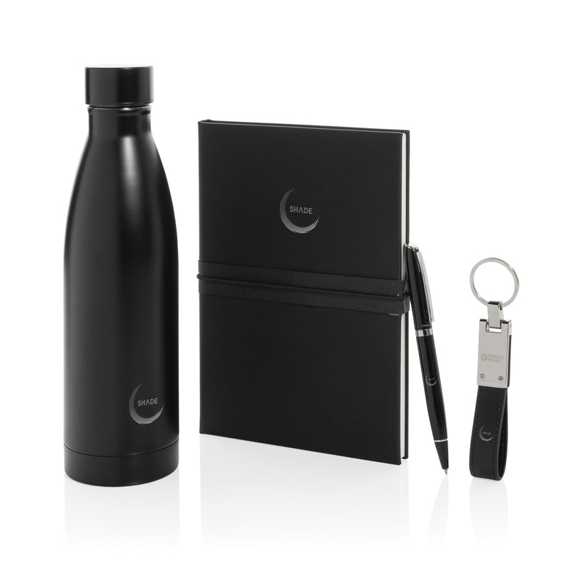 Load image into Gallery viewer, Swiss Peak RCS deluxe business gift set w/ water bottle-Portfolios & Notebooks