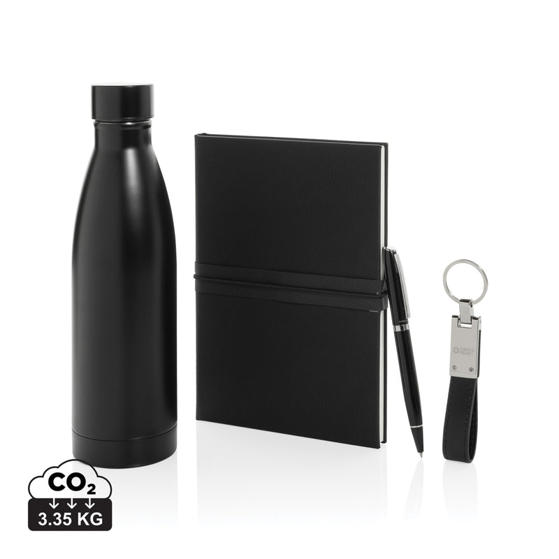 Load image into Gallery viewer, Swiss Peak RCS deluxe business gift set w/ water bottle-Portfolios & Notebooks
