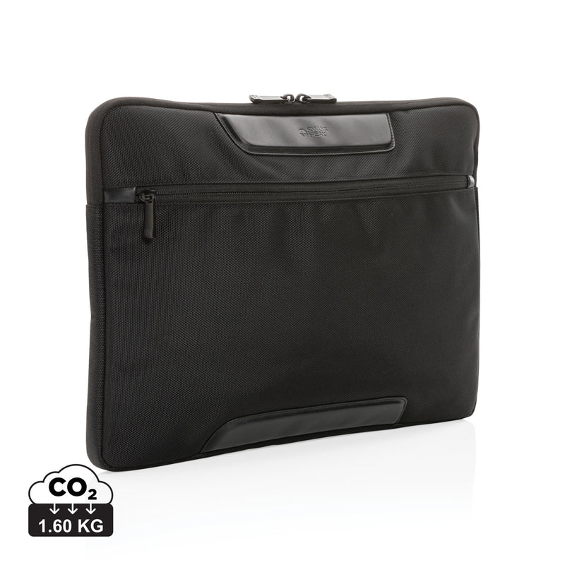Load image into Gallery viewer, Swiss Peak AWARE™ RPET Voyager 15.6" laptop sleeve - Custom Wood Designs