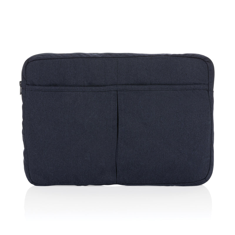 Load image into Gallery viewer, Laluka AWARE™ recycled cotton 15.6-inch laptop sleeve by XD Collection, showing its eco-friendly design and soft fabric exterior.