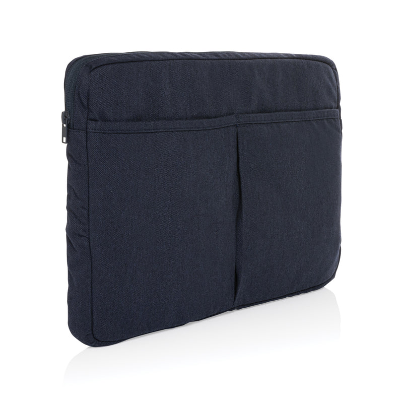 Load image into Gallery viewer, XD Collection Laluka AWARE™ recycled cotton 15.6-inch laptop sleeve, eco-friendly bag with zipper closure and minimalist design.