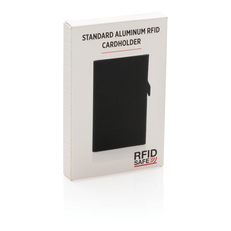Load image into Gallery viewer, Aluminium RFID cardholder from XD Collection, compact travel bag with secure card storage and sleek design.