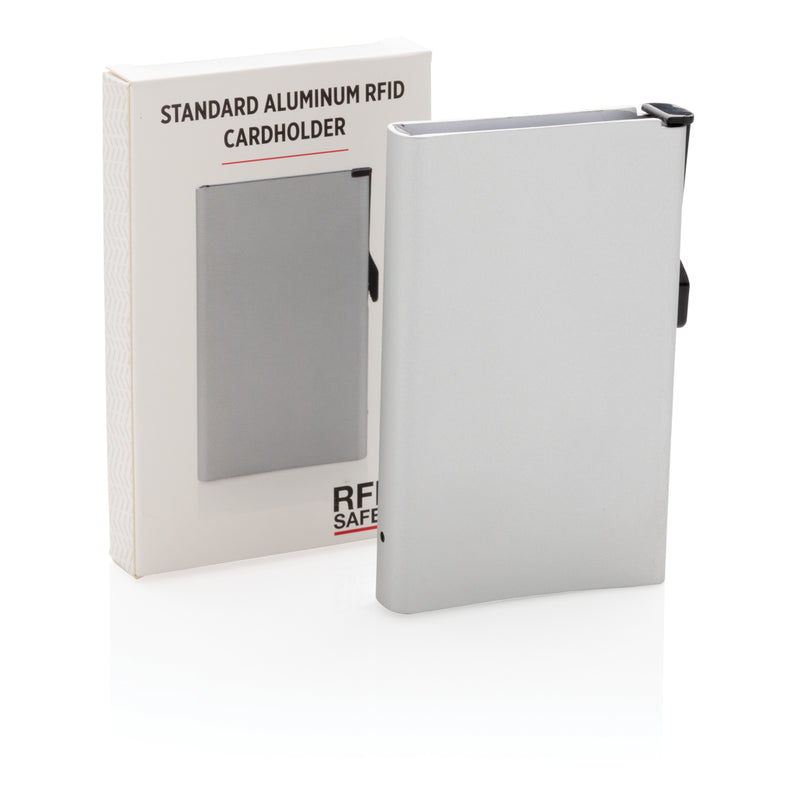 Load image into Gallery viewer, Standard aluminium RFID cardholder from XD Collection, compact travel bag with secure card storage and modern design.
