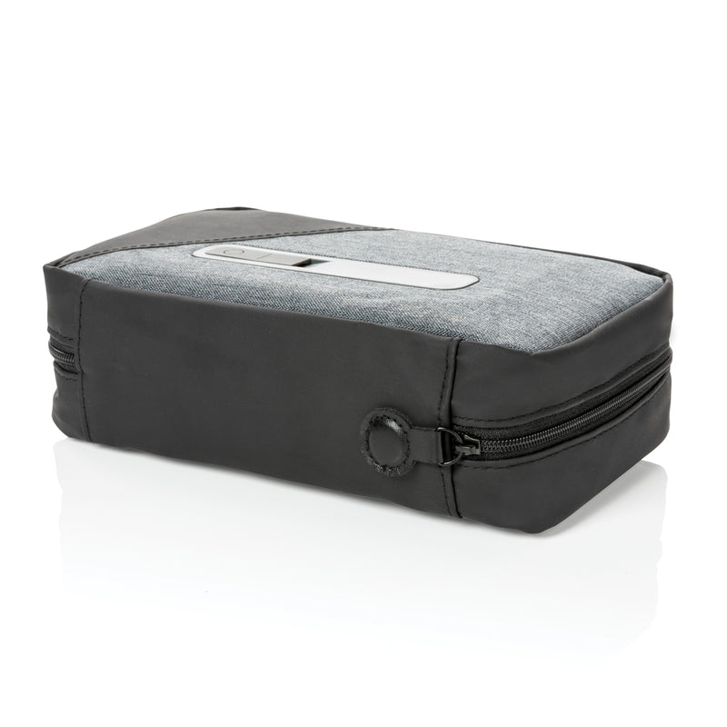 Load image into Gallery viewer, Portable UV-C sterilizer pouch with integrated battery, designed for phones and tablets, by XD Collection.