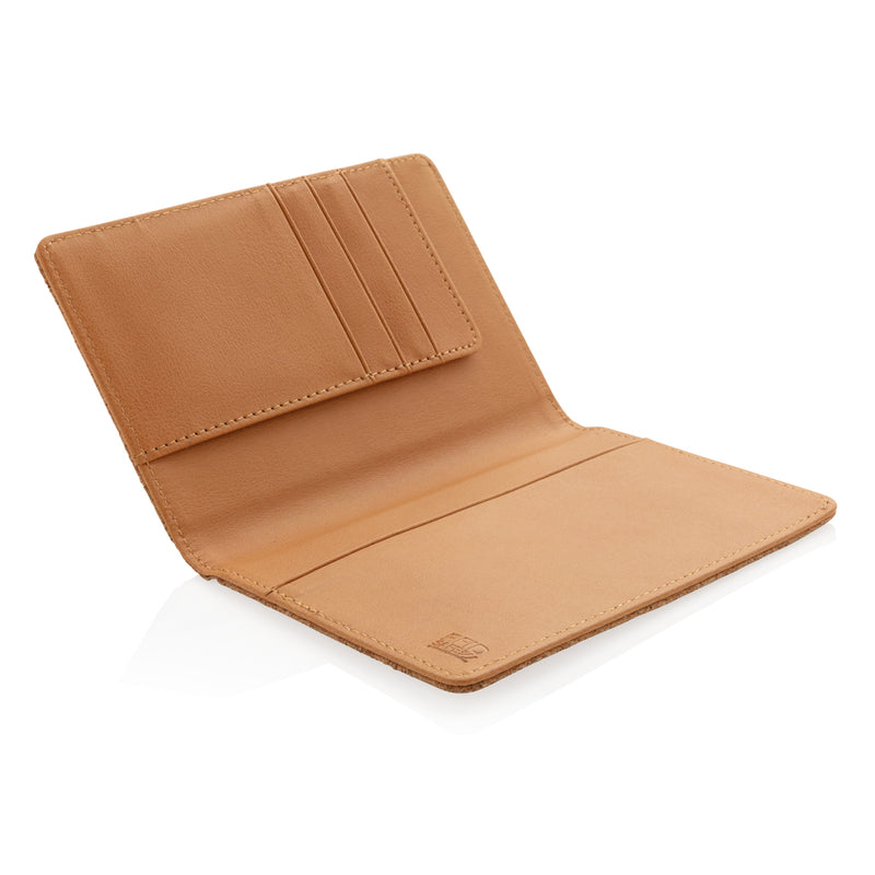 Load image into Gallery viewer, XD Collection RFID passport cover made of cork with secure design, ideal for travel and protecting passports.