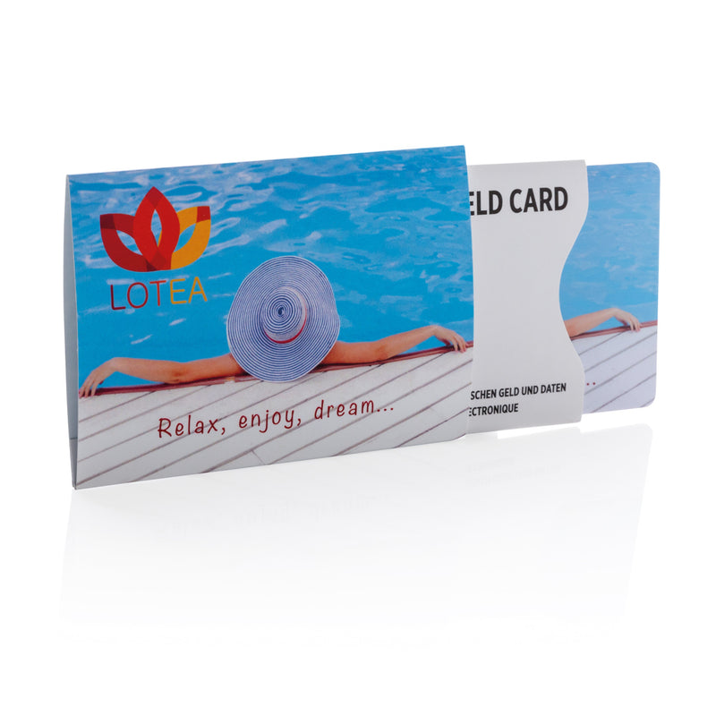 Load image into Gallery viewer, RFID shield card with active jamming chip from XD Collection for bags and travel, featuring a sleek design for enhanced security.