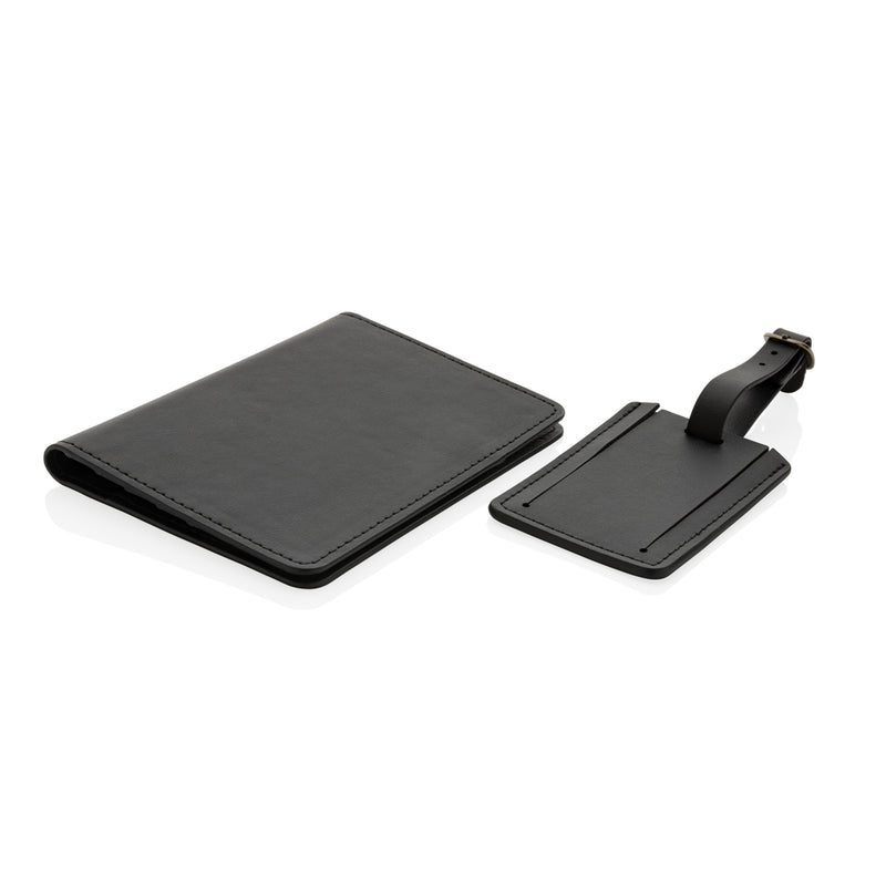 Load image into Gallery viewer, Swiss Peak GRS recycled PU travel gift set - Custom Wood Designs
