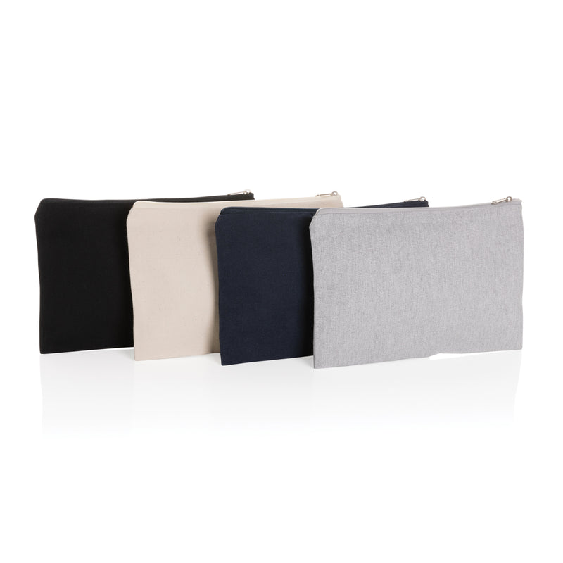 Load image into Gallery viewer, Undyed Impact Aware™ 285 gsm rCanvas pencil case by XD Collection, featuring a sleek, durable bag for travel and storage.