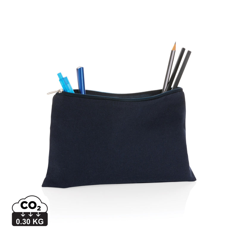 Load image into Gallery viewer, Undyed Impact Aware™ 285 gsm rcanvas pencil case from XD Collection, showcasing natural, durable fabric with zipper closure.