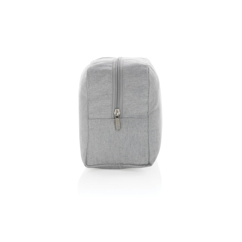 Load image into Gallery viewer, Undyed Impact Aware™ 285 gsm rcanvas toiletry bag from XD Collection, showing the durable, natural fabric and simple design.