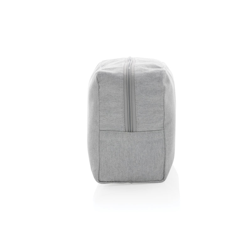 Load image into Gallery viewer, Undyed Impact Aware™ 285 gsm rcanvas toiletry bag from XD Collection, showing the durable, natural fabric and compact travel design.