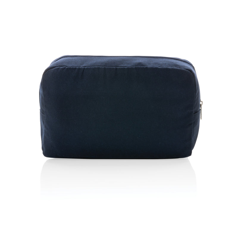 Load image into Gallery viewer, Undyed Impact Aware™ 285 gsm rcanvas toiletry bag from XD Collection, showing a durable, eco-friendly travel bag with zipper closure.