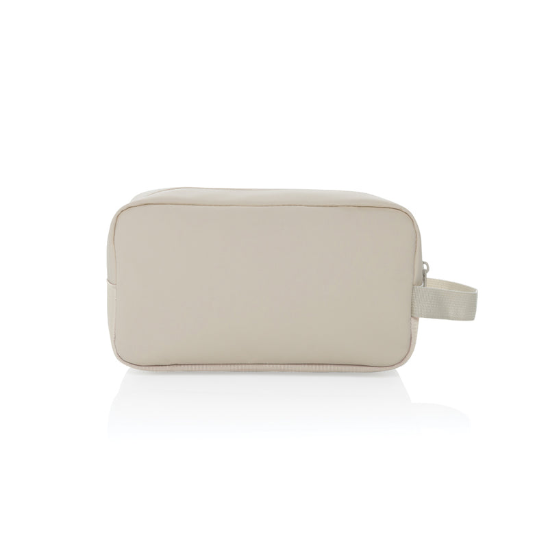 Load image into Gallery viewer, XD Xclusive Armond AWARE™ RPET toiletry bag with zipper closure, compact travel bag made from eco-friendly recycled materials.