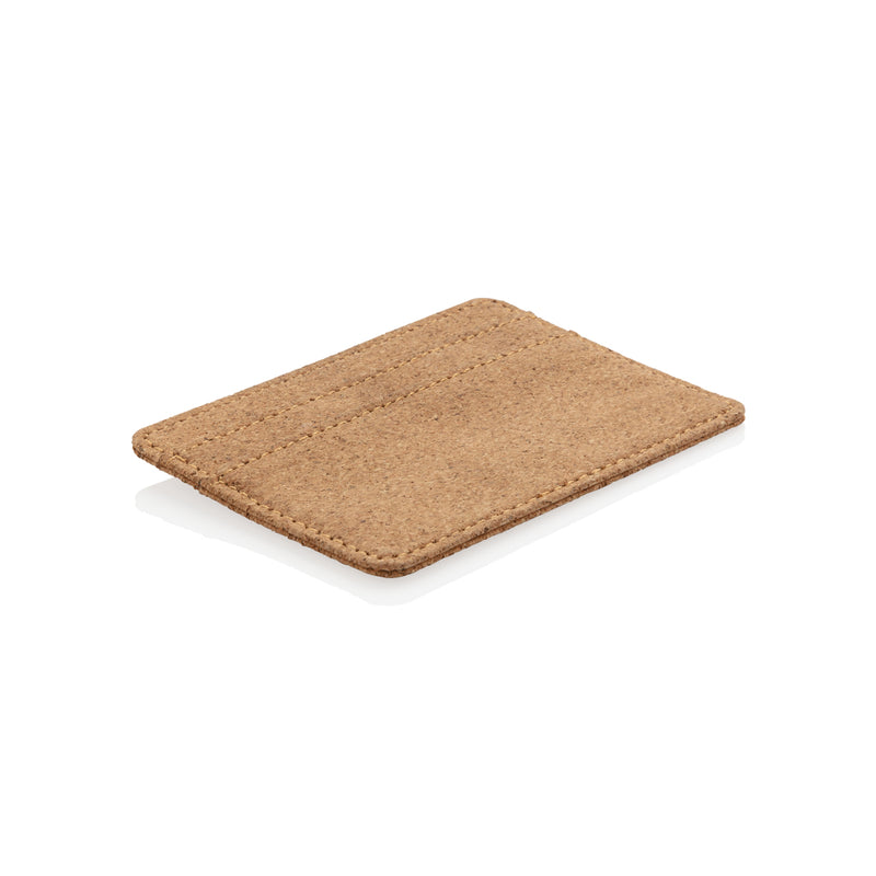 Load image into Gallery viewer, Slim Cork RFID wallet from XD Collection with secure card slots, designed for travel and everyday use in a stylish, natural finish.