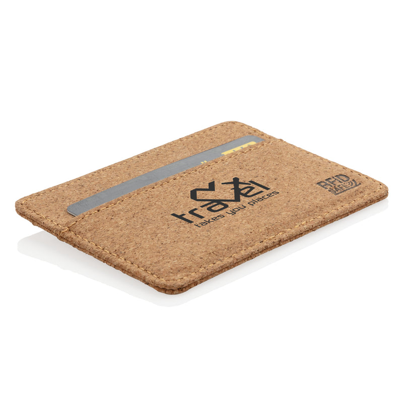 Load image into Gallery viewer, Slim Cork RFID secure wallet from XD Collection, featuring multiple card slots and a minimalist design for travel and everyday use.