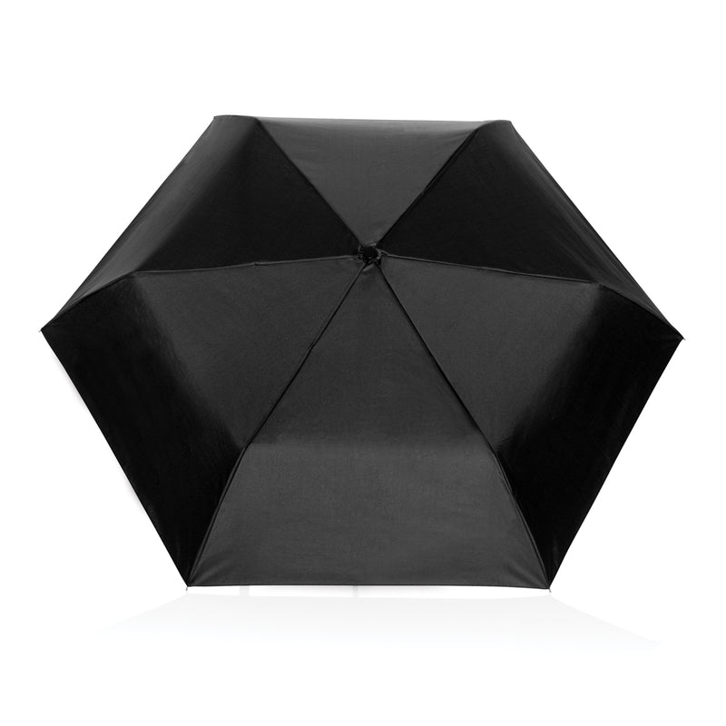 Load image into Gallery viewer, Swiss Peak SP Aware™ RPET ultra-light 20.5-inch full auto umbrella open, showing its compact design and lightweight construction.