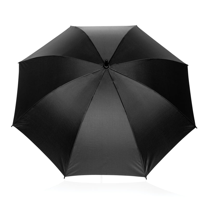 Load image into Gallery viewer, Swiss Peak Aware™ ultra-light 25-inch aluminum manual umbrella open, showing its compact, durable design and navy canopy.
