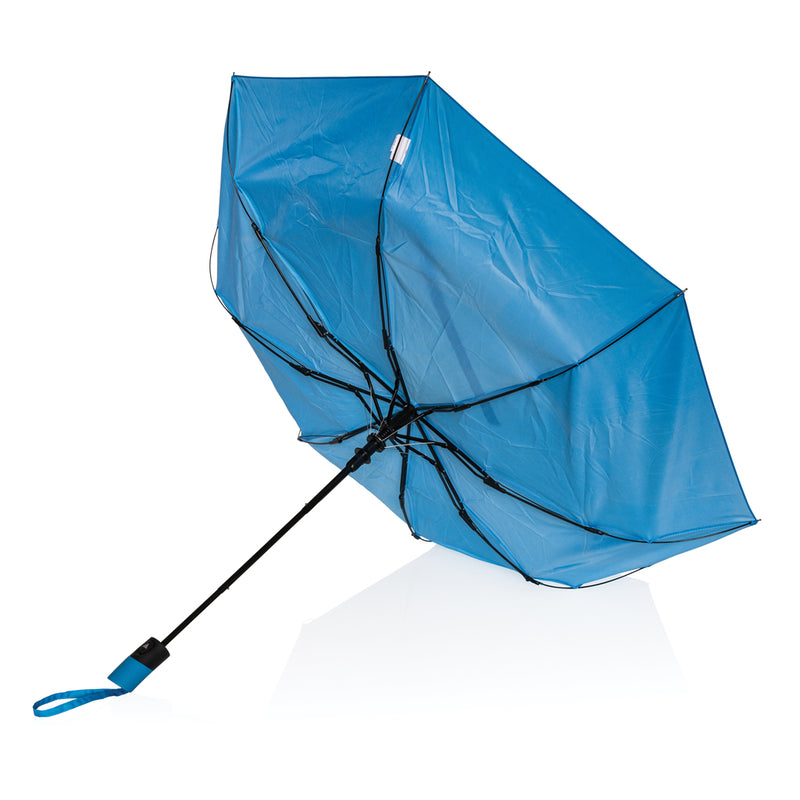 Load image into Gallery viewer, XD Collection 21-inch Impact AWARE™ mini auto open umbrella with compact 190T fabric and auto open feature.
