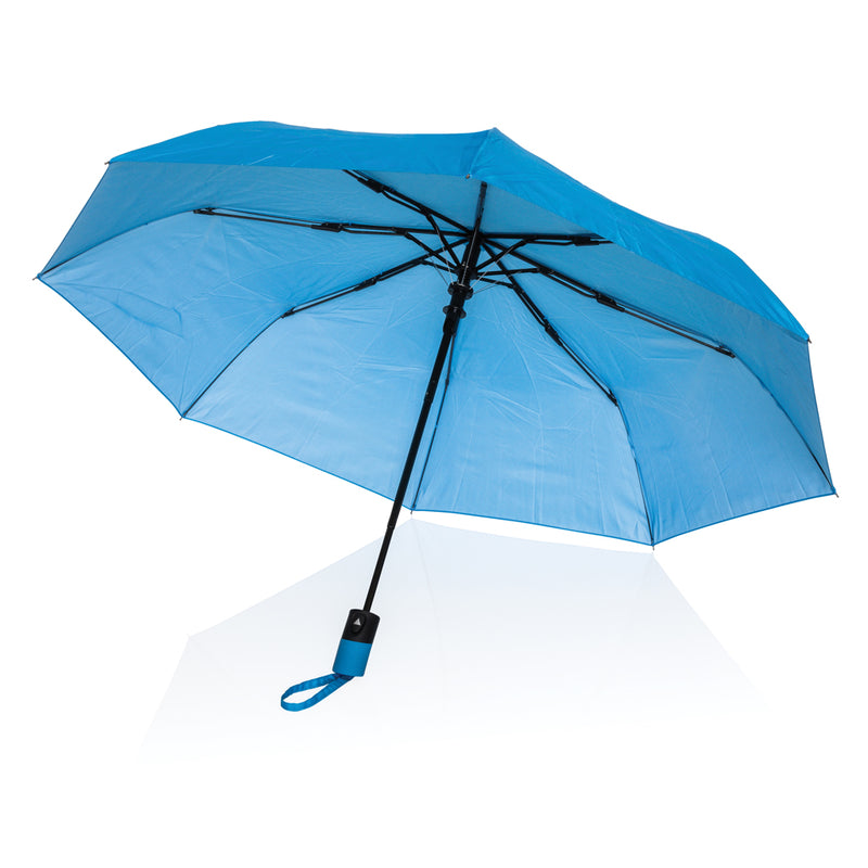 Load image into Gallery viewer, XD Collection Impact AWARE™ 21-inch mini auto open umbrella with 190T fabric, compact and lightweight for easy carrying.