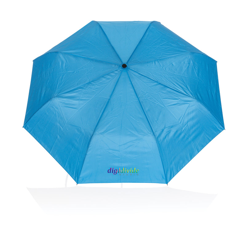Load image into Gallery viewer, XD Collection 21-inch Impact AWARE™ mini auto open umbrella with 190T nylon canopy, compact and lightweight for easy use.