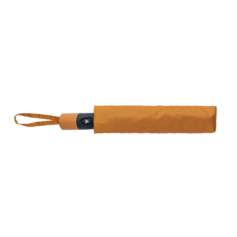 Load image into Gallery viewer, XD Collection 21-inch Impact AWARE™ 190T mini auto open umbrella open with black canopy and compact design