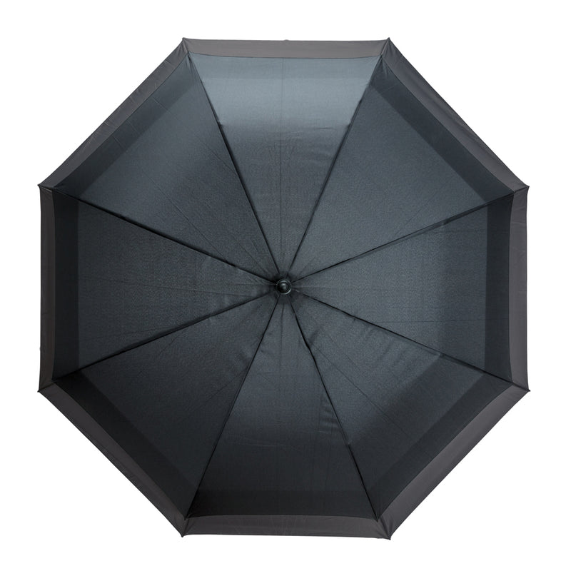Load image into Gallery viewer, Swiss Peak 23 to 27-inch expandable umbrella open, featuring a compact design with a sturdy handle and vibrant canopy.