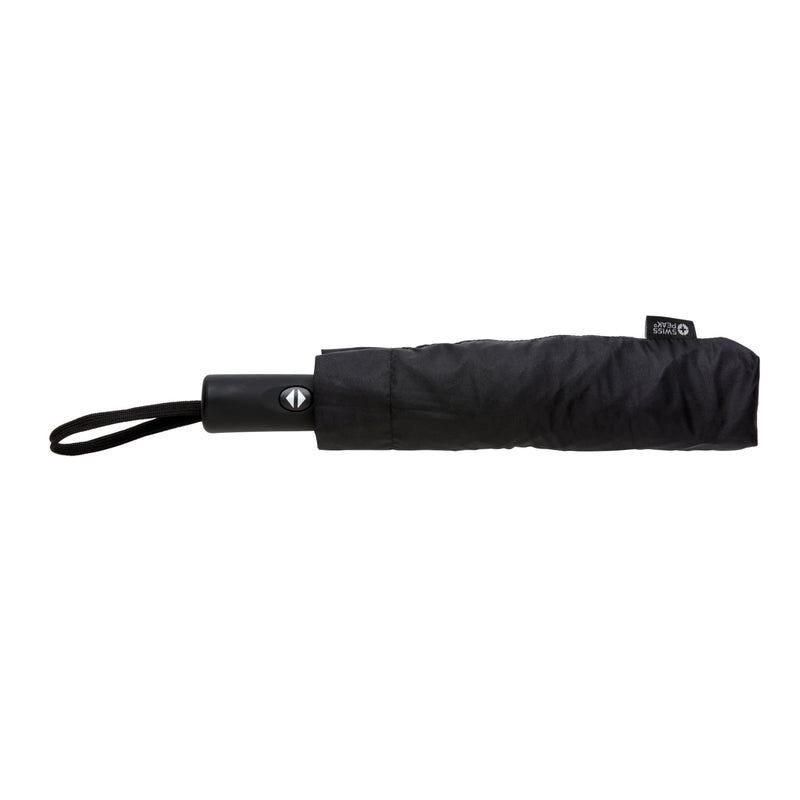 Load image into Gallery viewer, Swiss Peak SP AWARE™ 23' foldable reversible auto open/close umbrella open in a sunny outdoor setting.