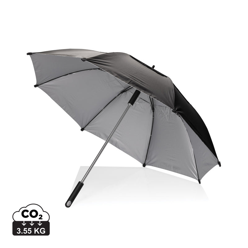 Load image into Gallery viewer, 27-inch Hurricane storm umbrella by XD Xclusive, sturdy waterproof umbrella with large canopy for heavy weather protection.