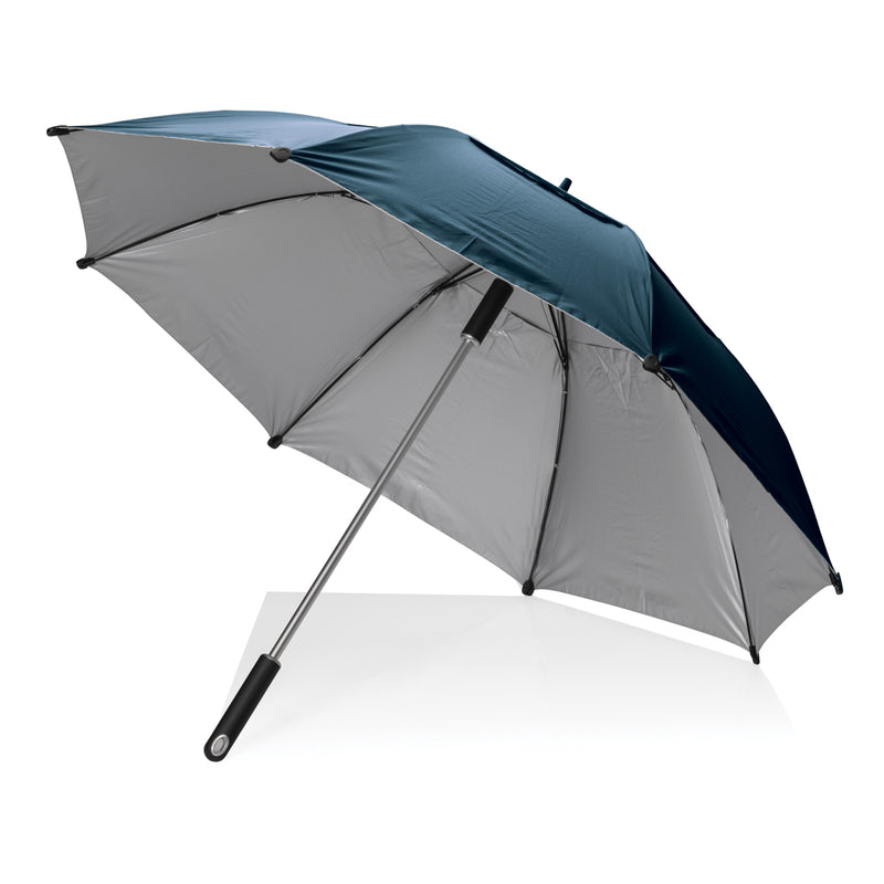 Load image into Gallery viewer, 27-inch Hurricane storm umbrella by XD Xclusive with sturdy canopy and wind-resistant design, suitable for stormy weather.
