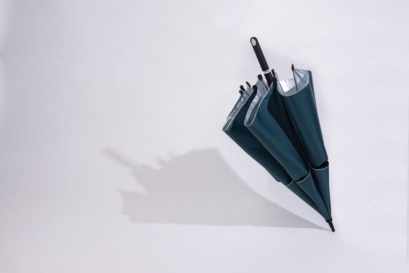 Load image into Gallery viewer, 27-inch Hurricane storm umbrella by XD Xclusive with sturdy canopy and wind-resistant design, ideal for stormy weather.