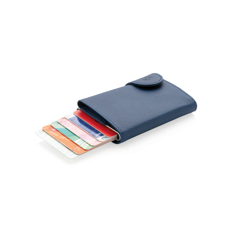 Load image into Gallery viewer, C-Secure RFID card holder and wallet made of durable material, featuring multiple card slots and compact design for secure travel.