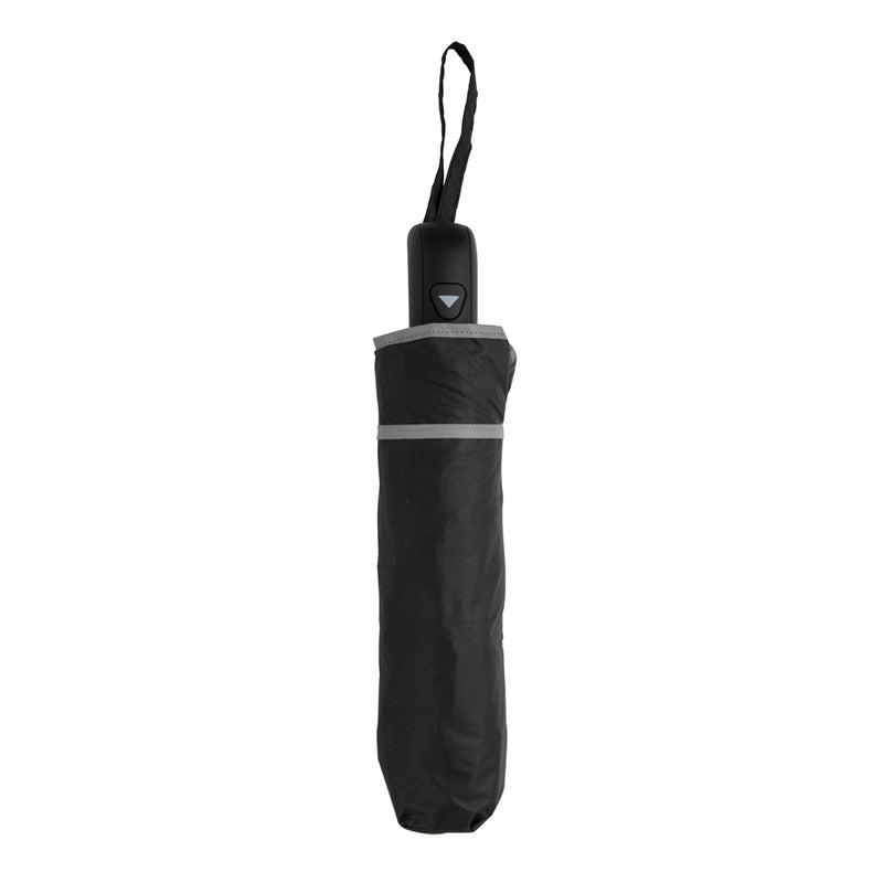 Load image into Gallery viewer, 21-inch Impact AWARE™ RPET 190T Pongee dual-color mini umbrella by XD Collection, with vibrant two-tone canopy and compact design.